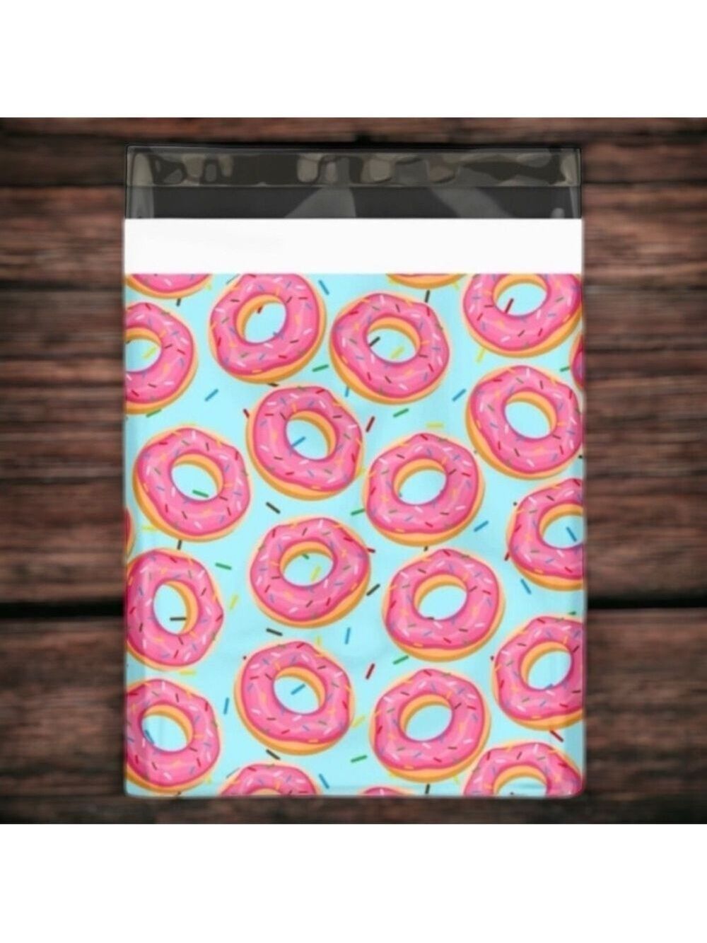 25 10X13 Poly Mailers Donuts And Sprinkles, Shipping Envelopes PRICE IS FIRM - Picture 4 of 9